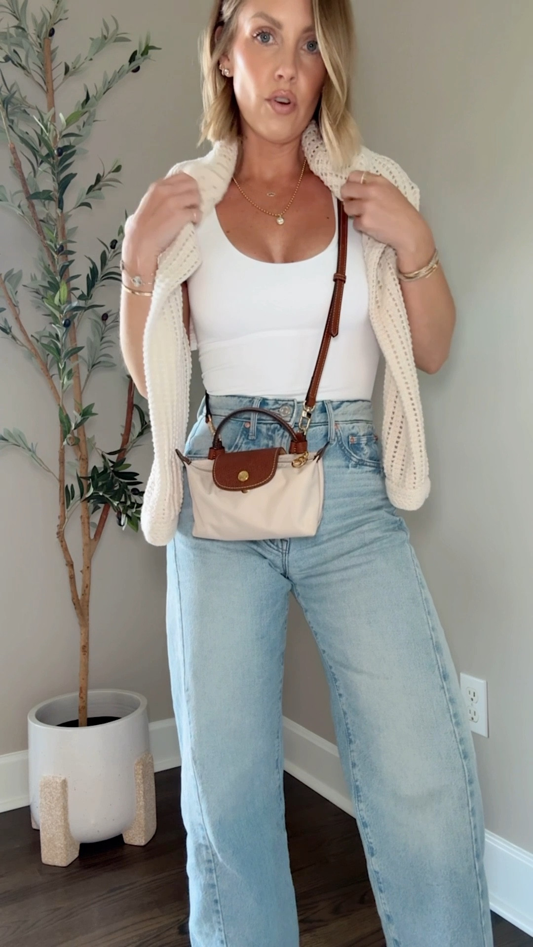 XS tank / XS Target sweater / 24 jeans (I sized down one) 

#LTKPetite #LTKootd #LTKOver40