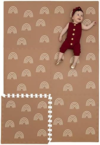 Childlike Behavior Baby Play Mat - Extra Large, Non-Toxic Foam Play Mat with Soft Interlocking Fl... | Amazon (US)