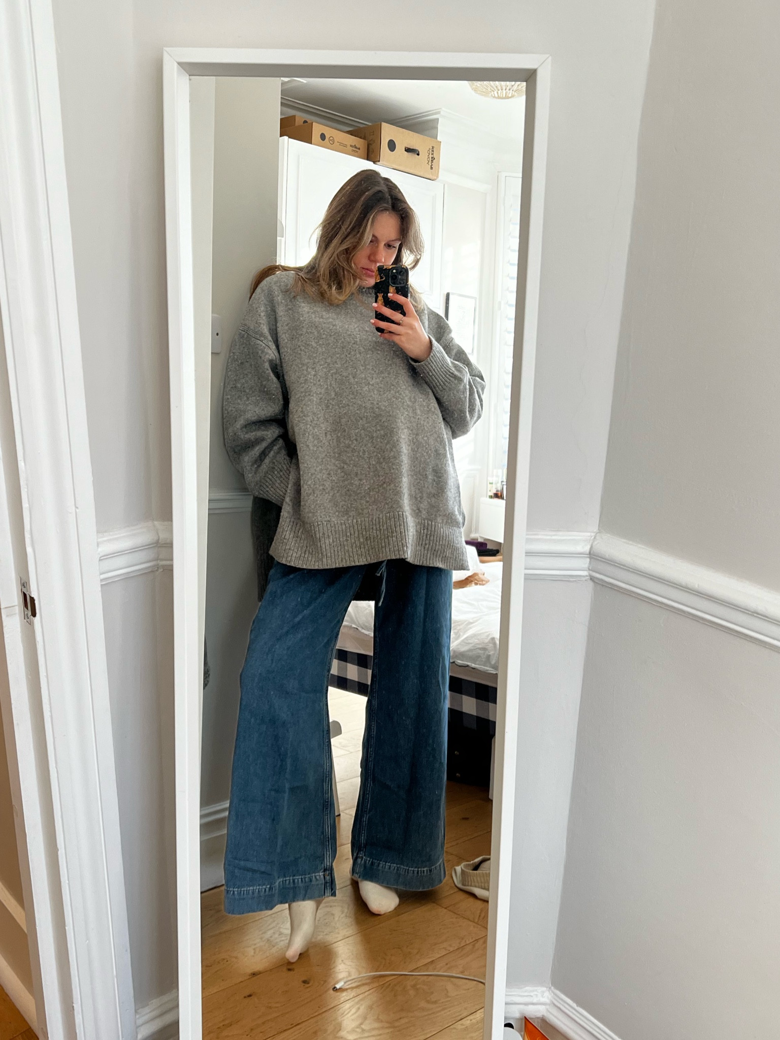 The perfect bump jeans! From cos with an elasticated waist! I’m wearing a size 16 (usually a 12) at 8 months pregnant  

#LTKSeasonal #LTKeurope #LTKbump