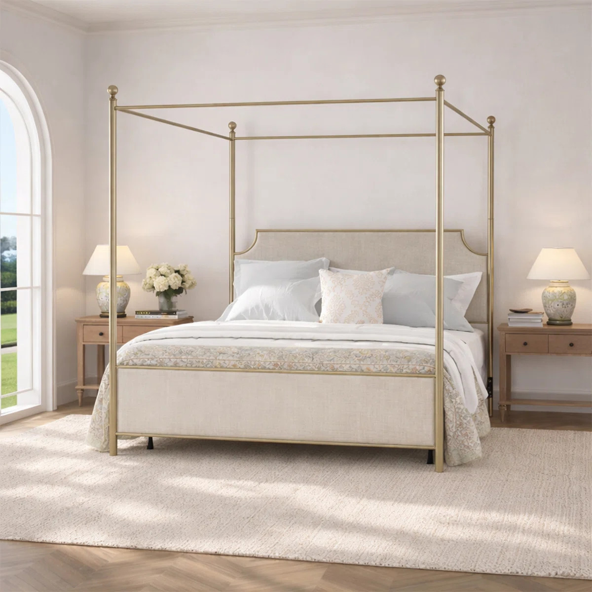 Olague Low Profile Canopy Bed | Wayfair North America