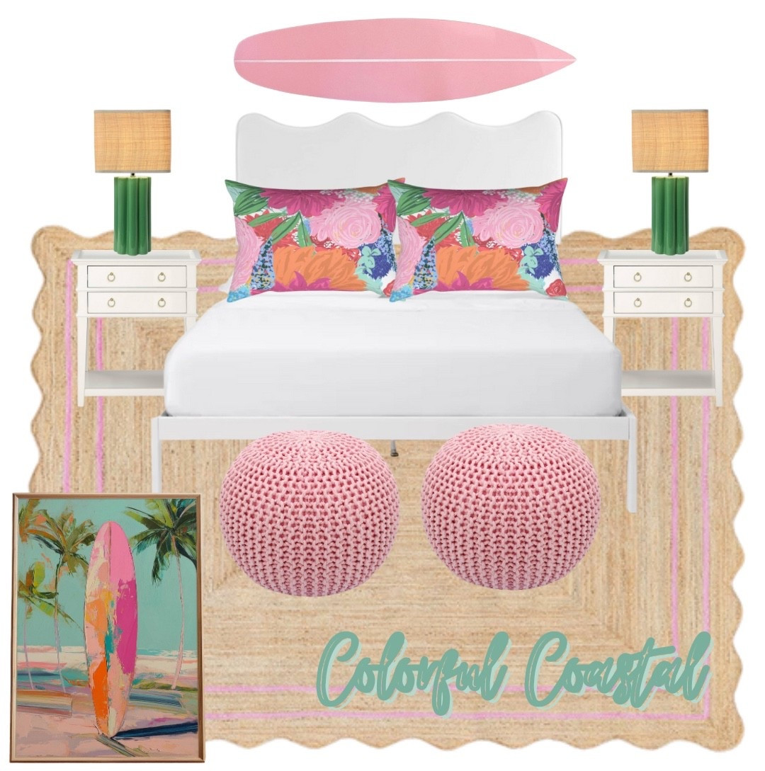 Colorful Coastal Surf Bedroom.

Colorful Coastal, Coastal Design, Surf Decor, Teen Bedroomm

#LTKHome