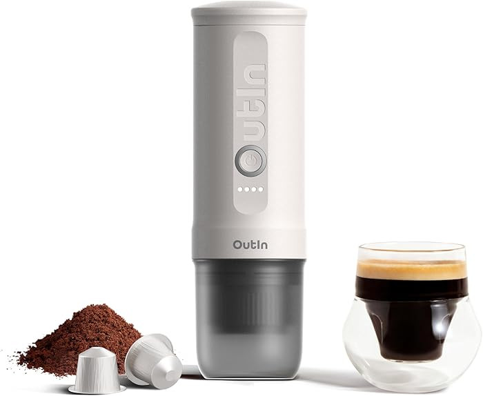 OutIn Nano Portable Electric Espresso Machine, Travel Coffee Maker for Camping, Car Coffee Maker ... | Amazon (US)