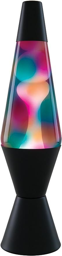 Lamp 2700, 14.5-inches, White Wax, Clear Liquid, Graffiti Globe, and Black Base | Amazon (US)