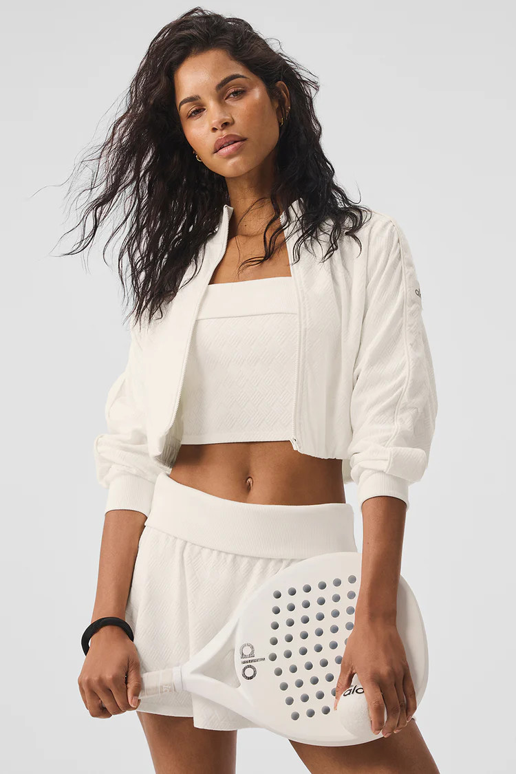 Cropped Doubles Only Full Zip Jacket | Alo Yoga (US)