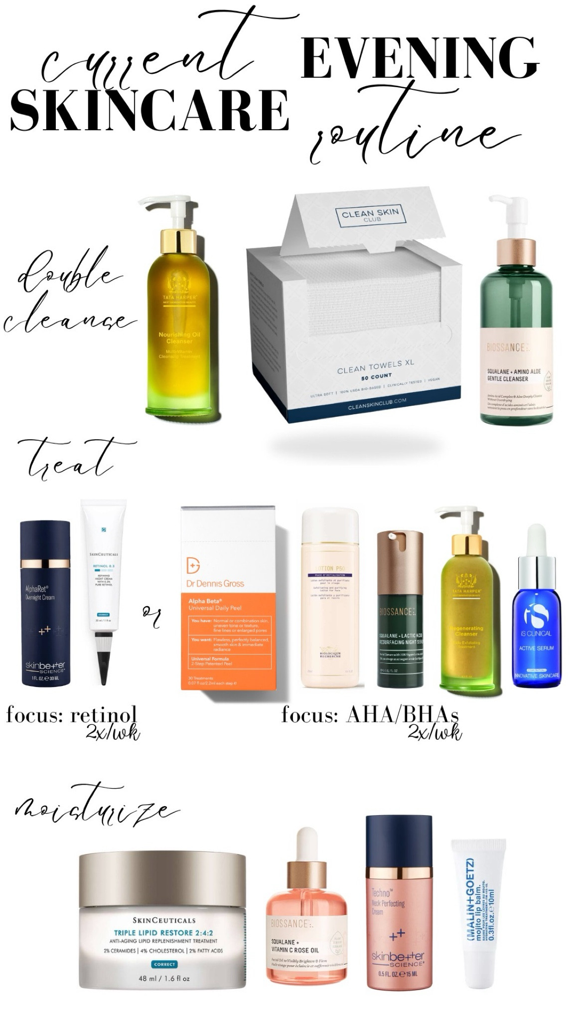 my current evening skincare routine 🫧

#LTKbeauty