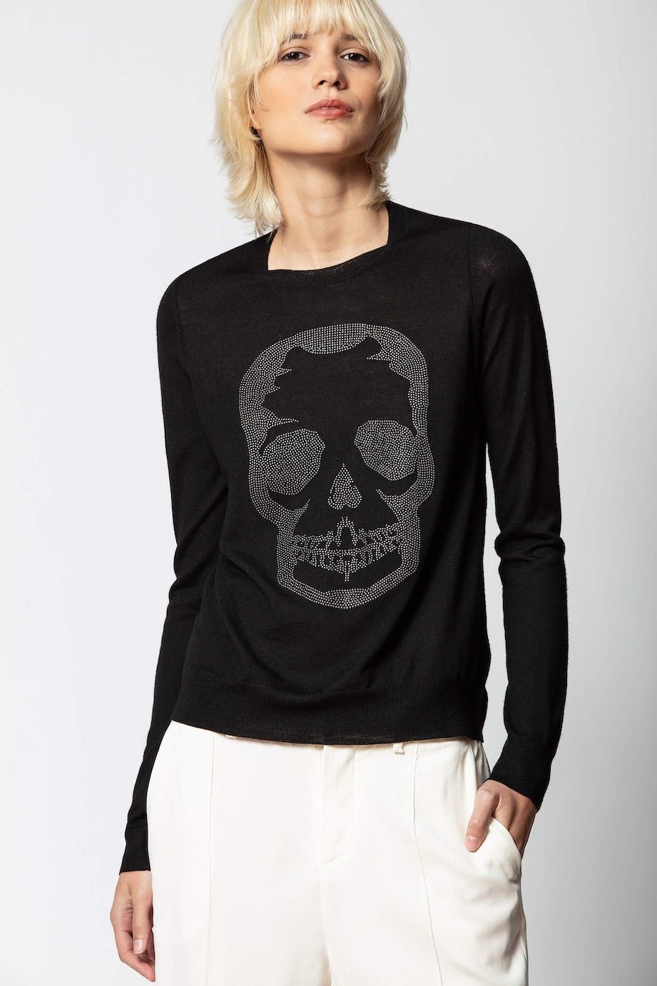 Miss M Skull Studs Sweater | Zadig et Voltaire (US)