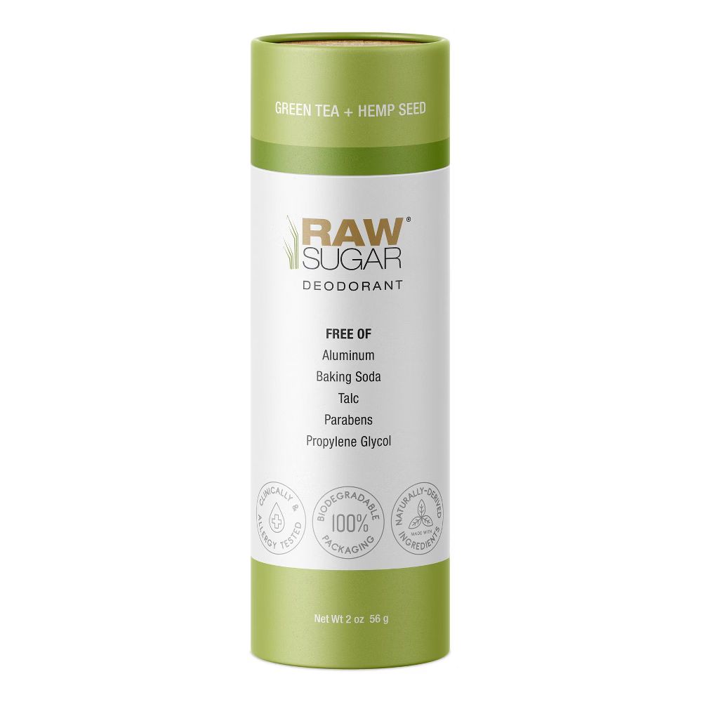 Raw Sugar Deodorant Green Tea + Hemp Seed - 2oz | Target