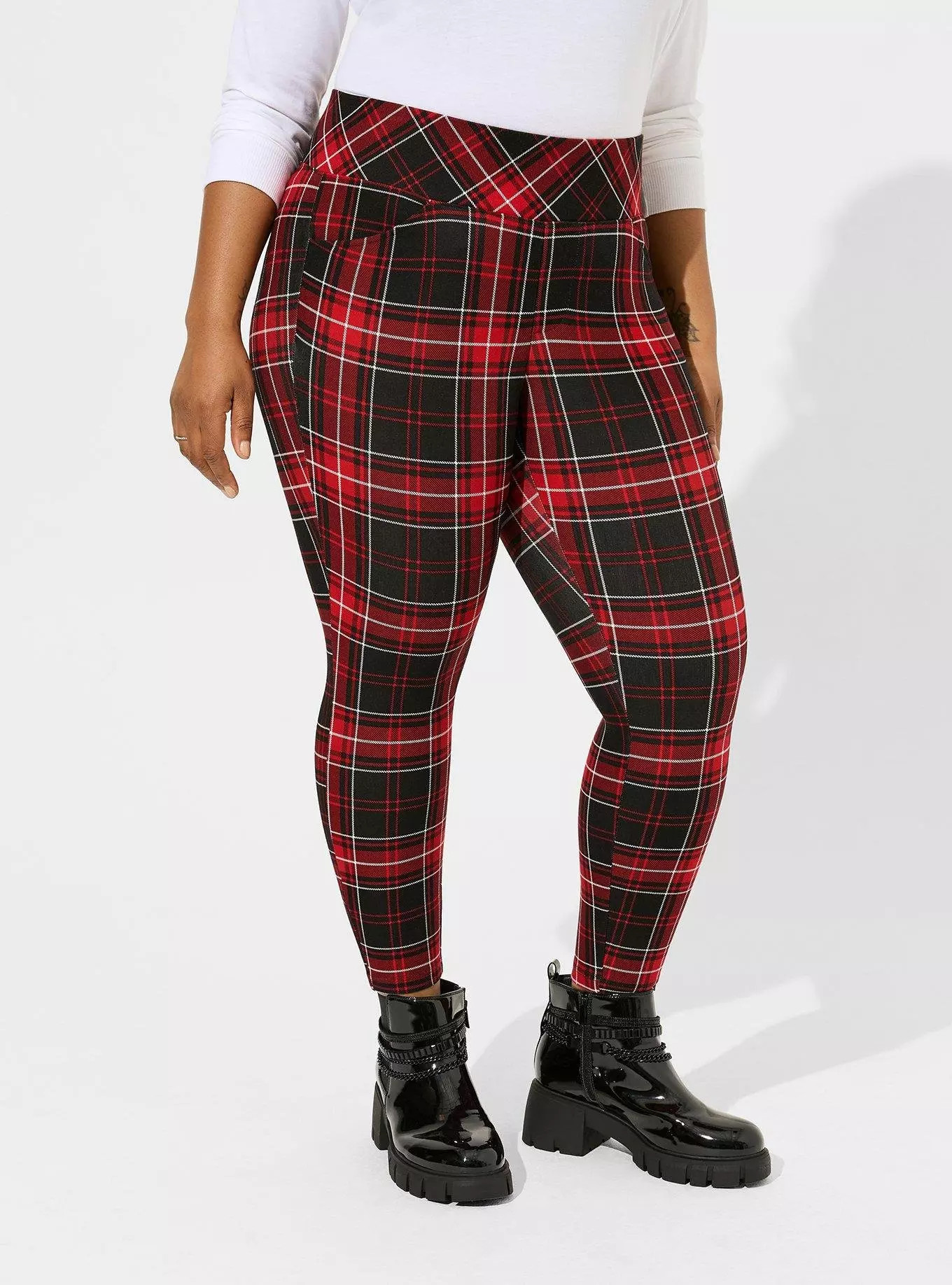 Pocket Pixie Skinny Studio Luxe Ponte High Rise Pant | Torrid (US & Canada)