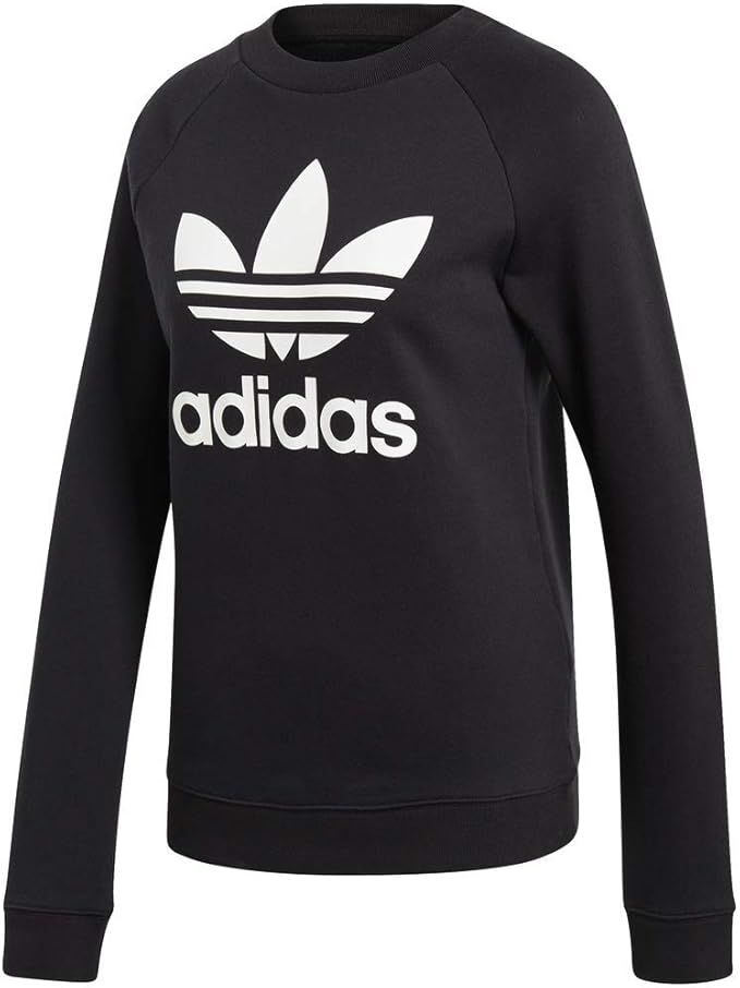 adidas Originals Women's Trefoil Crewneck Sweatshirt | Amazon (US)