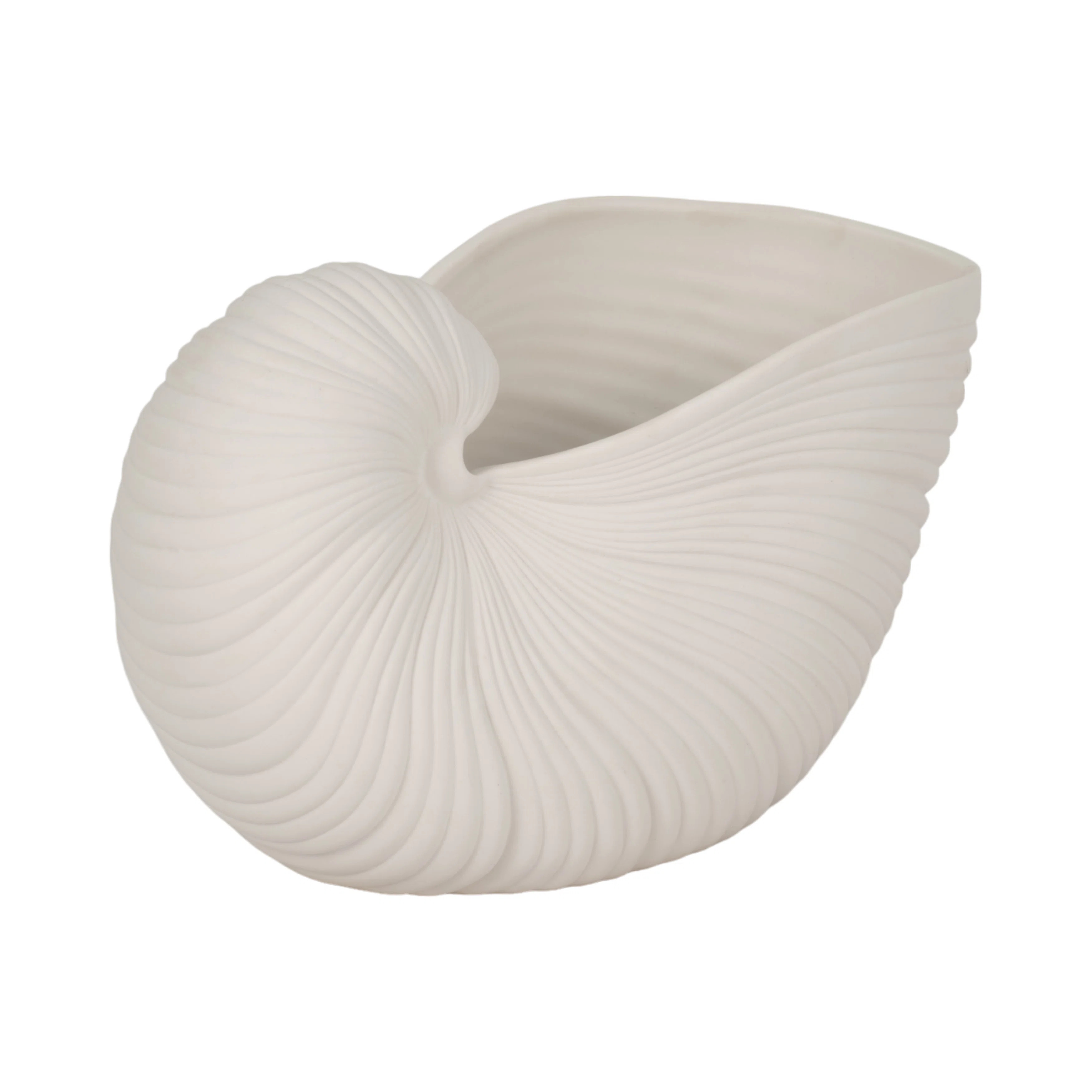 Highland Dunes Stoneware White Coastal Novelty Shell Planter | Wayfair | Wayfair North America