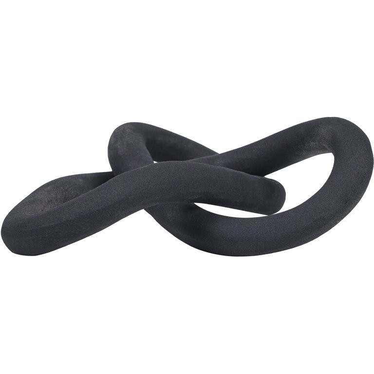 Signature Home Collection Binna Infinity Knot Decorative Accent - 8.5" - Black - Walmart.com | Walmart (US)