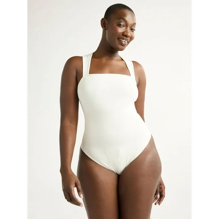 Joyspun Women's Slimming Seamless Sleeveless Bodysuit, Sizes S-3X | Walmart (US)
