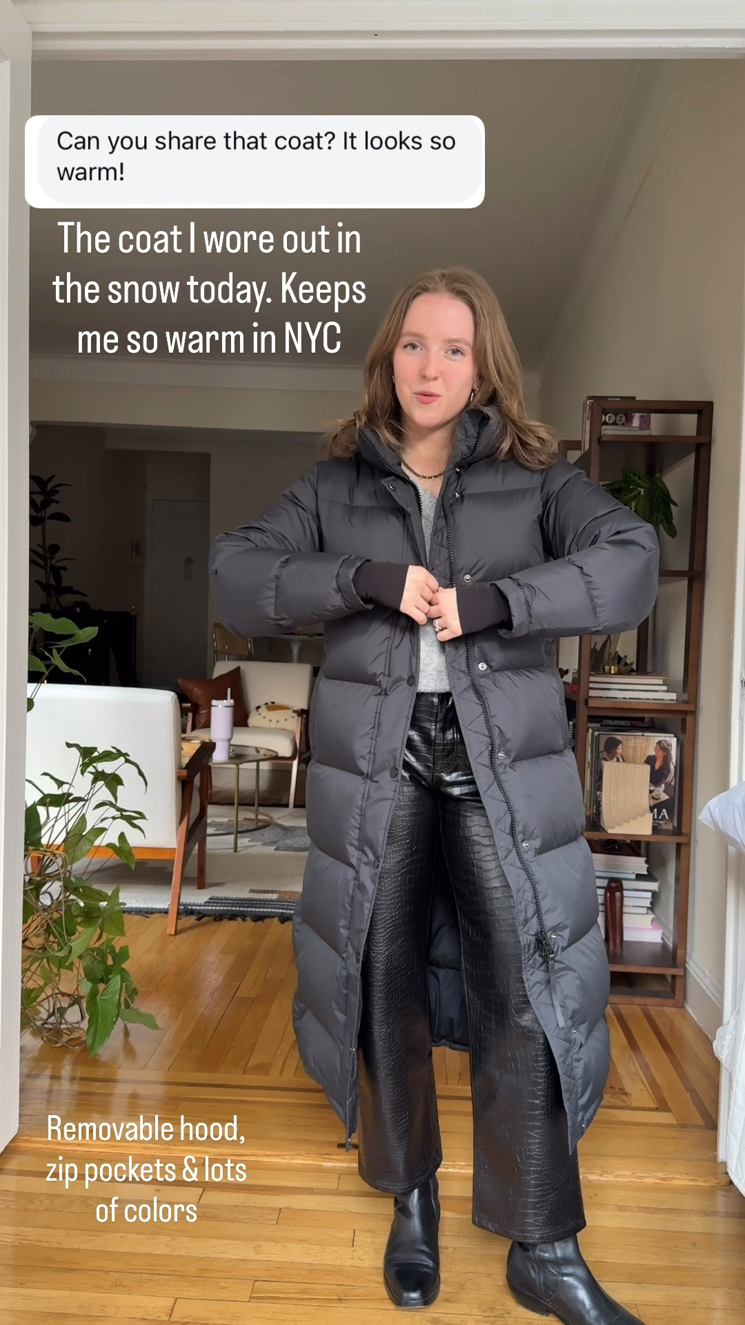 Xs puffer coat with free shipping. Keeps me so warm in NYC. Removable hood, zipper pockets, side snaps & double way zipper 

#LTKSeasonal