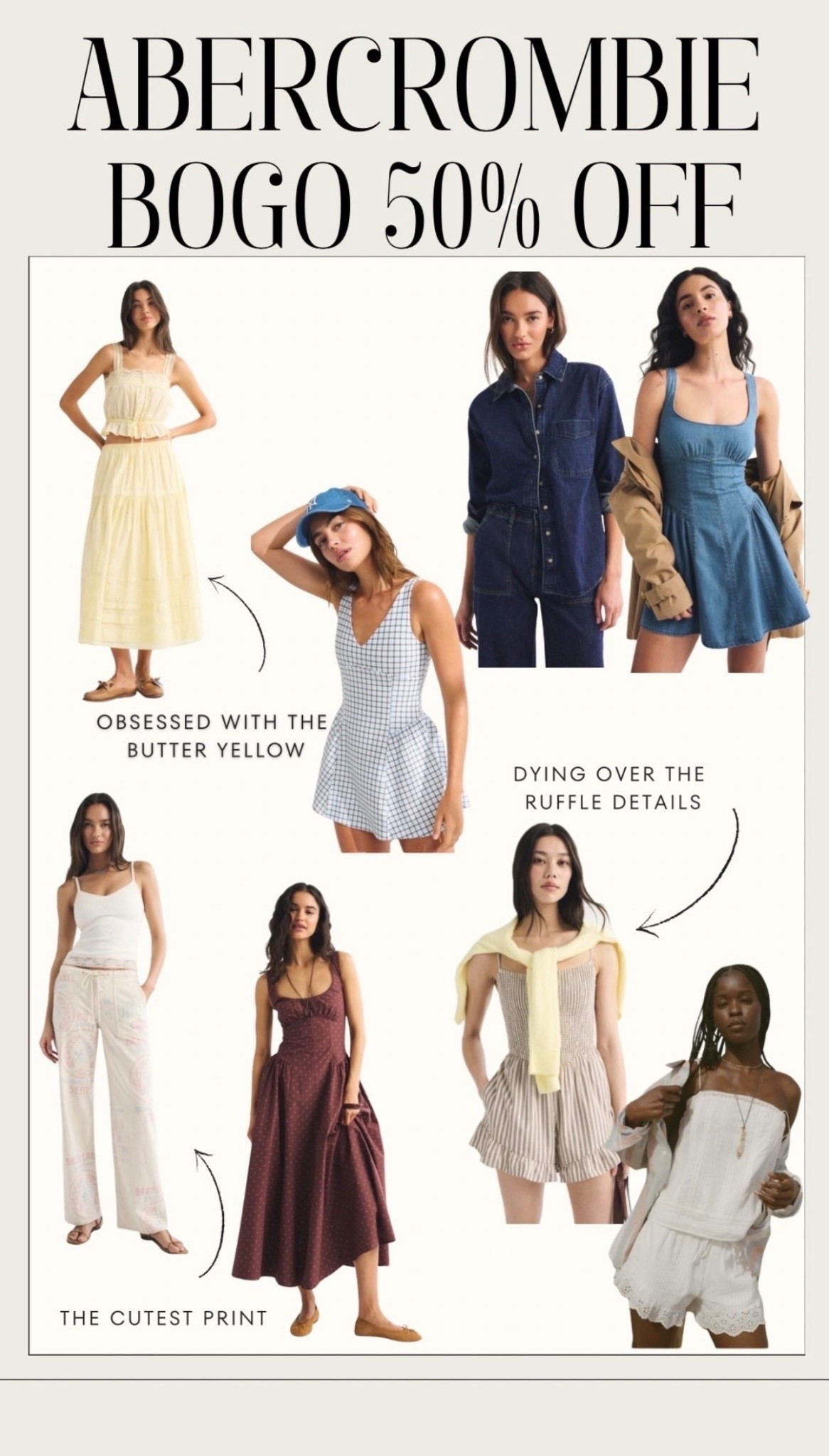 🤍 Abercrombie is doing BOGO 50% off!! 👏🏼👀🎉

#LTKootd #LTKdayinmylife #LTKSaleAlert