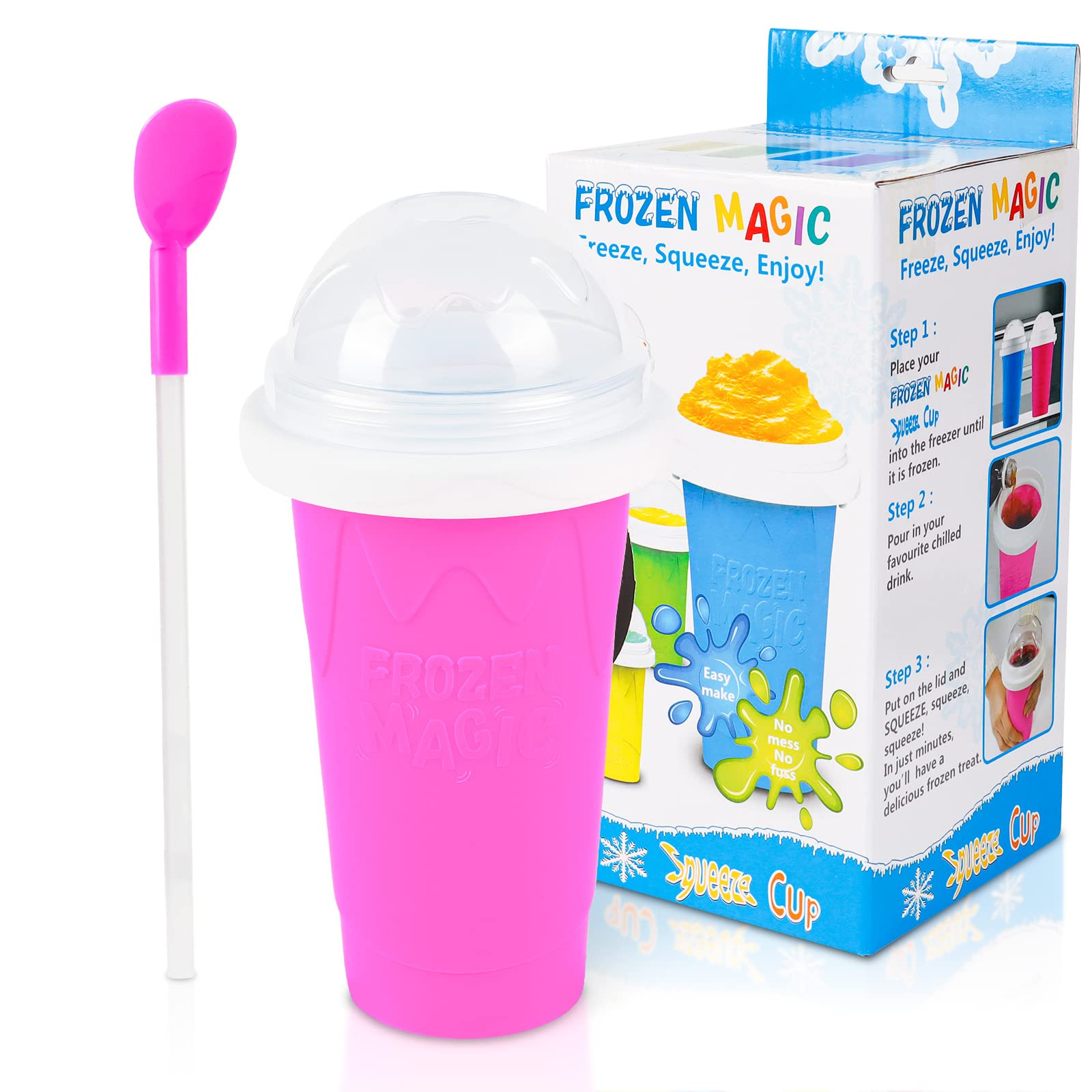 DIY Slushy Maker Cup - Quick Frozen Magic Slushie Cup, Portable Double Layers Cool Slushee Maker ... | Amazon (US)