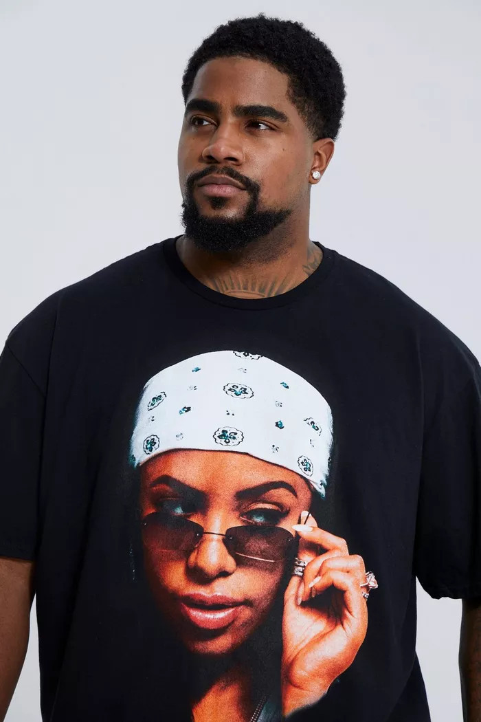 Plus Aaliyah Photo License T-shirt | Boohoo.com (US & CA)