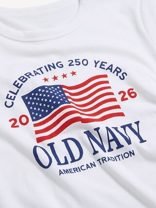 Crew-Neck Flag Graphic T-Shirt | Old Navy (US)