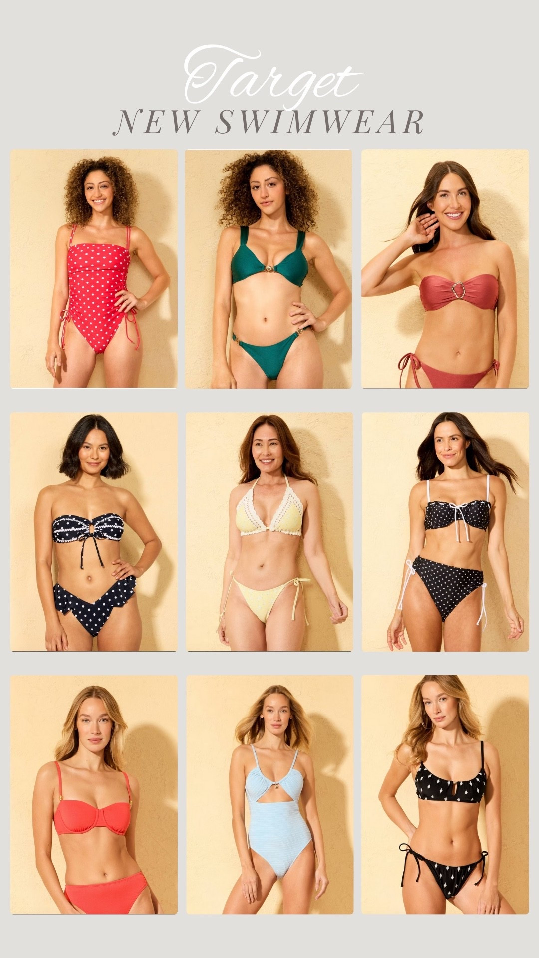 New Target swimwear!

Beach vacation, polka dot bikini, one piece swim, resort wear

#LTKSeasonal #LTKFindsUnder100 #LTKFindsUnder50