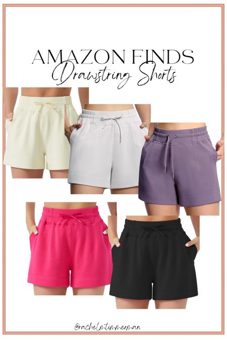 I recently ordered these shorts in the pink and they are so incredibly comfortable! They feel like a scuba type material and something you would pay a lot more for from other stores. They run true to size and come in lots of color options. On sale for $19 right now!

Amazon fashion. Sweat shorts. Comfy style. LTK under 50. 
