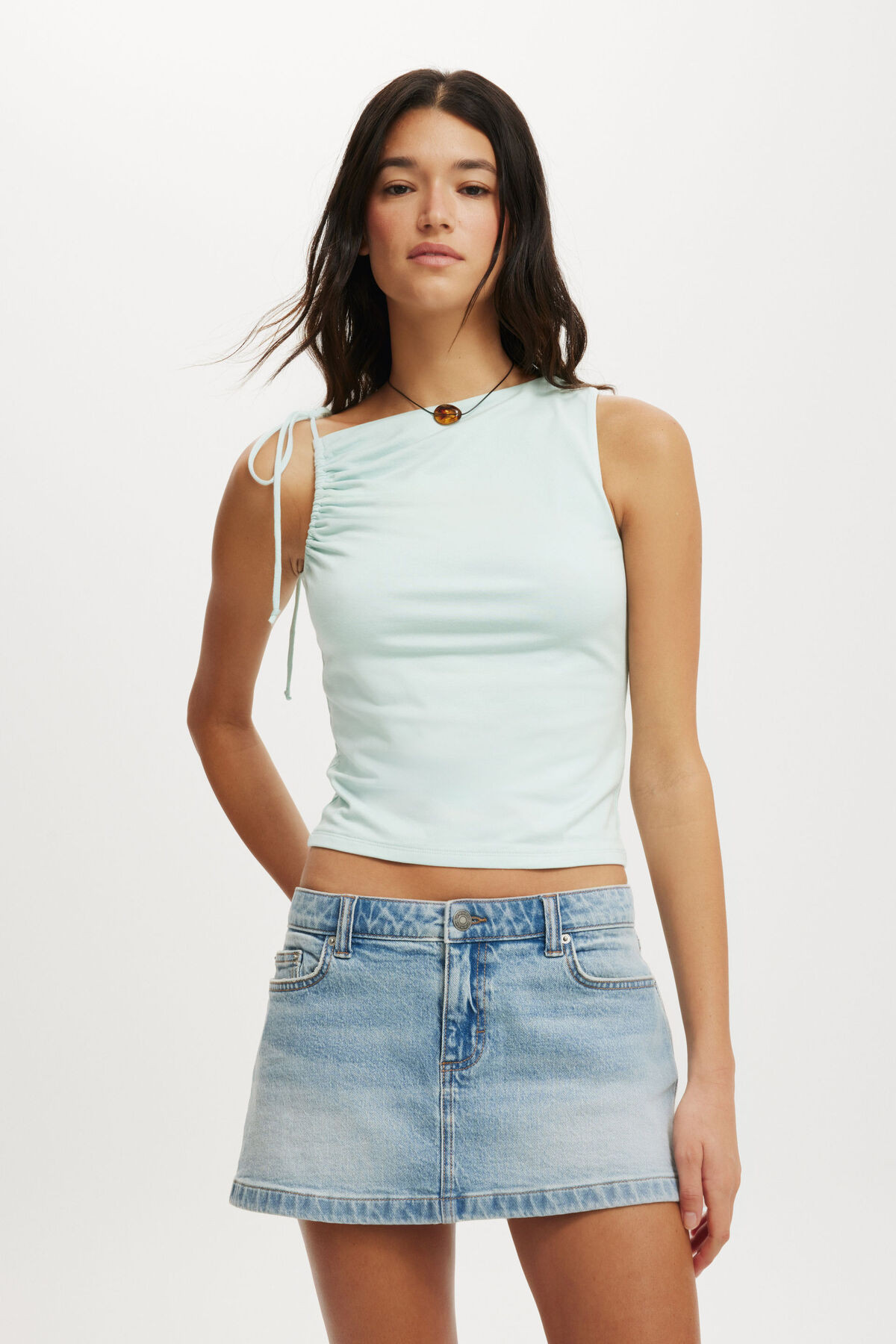 Nikki Gathered Tank | Cotton On (US)