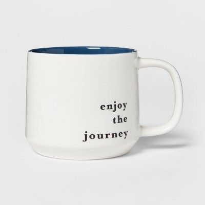 16oz Stoneware Enjoy The Journey Color Splash Mug - Threshold™ | Target