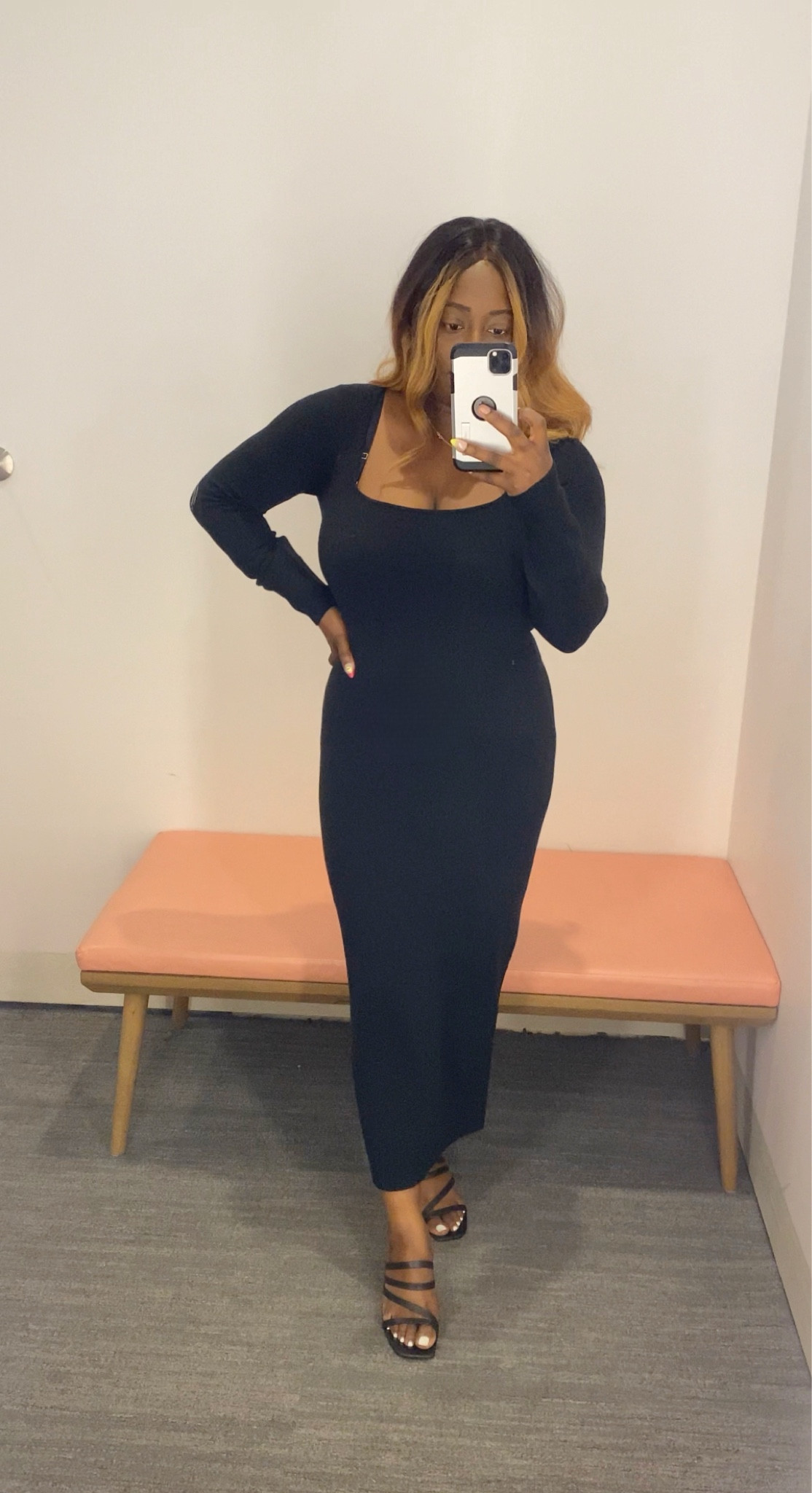 Nordstrom anniversary sale , nsale , square neckline, midi dress, black dress , ribbed dress , long sleeve 

#LTKstyletip #LTKunder100 #LTKxNSale