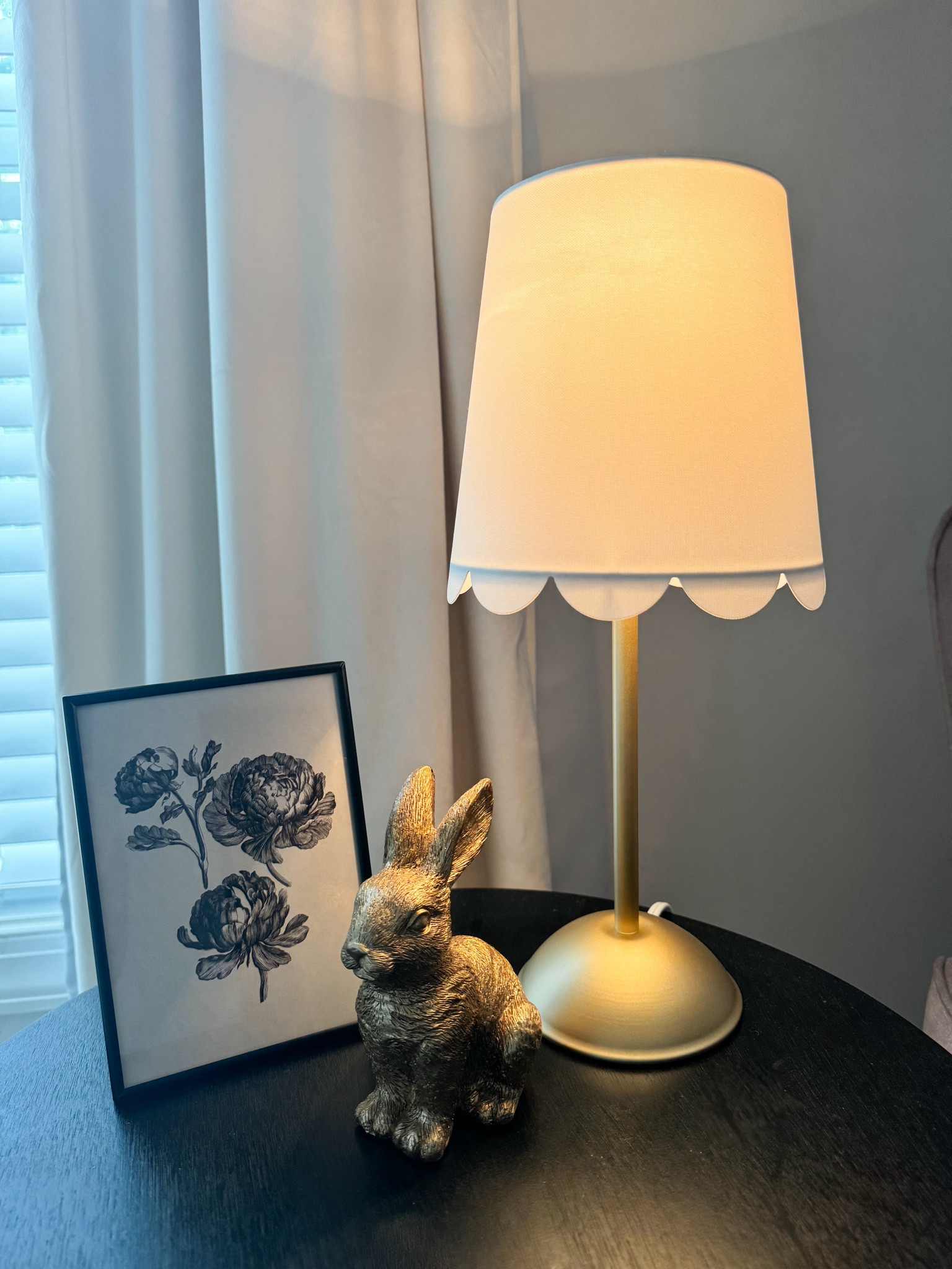 The cutest little scalloped accent lamp from target. 

#LTKHome