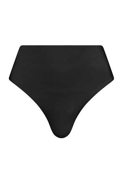 Poppy Bikini Bottom in Embodee™ Fabric - Black | BONDI BORN