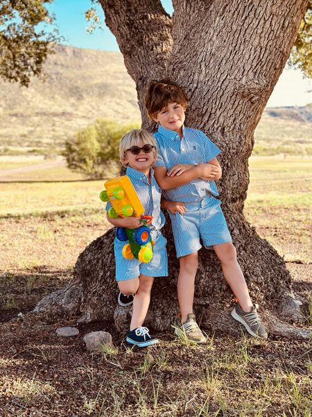 The boys looked adorable in their matching outfits this weekend for the local fall festival in our town. These have been the perfect back-to-school shirts and are super soft for kids. 

We got their initials added to their shirts and Boots is super please to match big brother (as you can see😆) 

#LTKGiftGuide #LTKfindsunder50 #LTKfamily