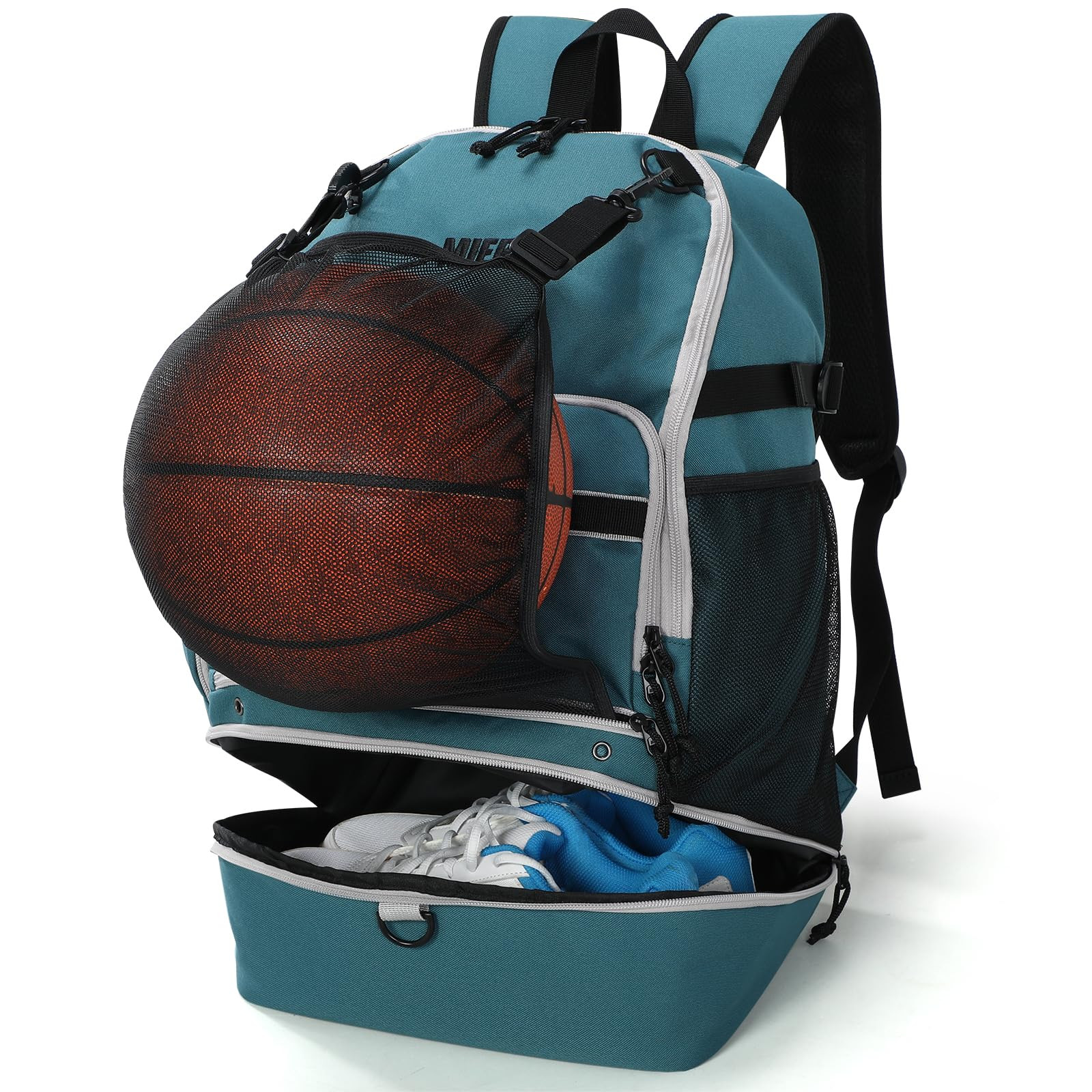 MIER Basketball Backpack Bags Sports Gym Backpacks with Shoe Compartment and Ball Holder for Adul... | Amazon (US)