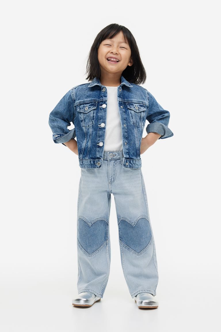 Wide Leg Jeans with Reinforced Knees | H&M (US + CA)