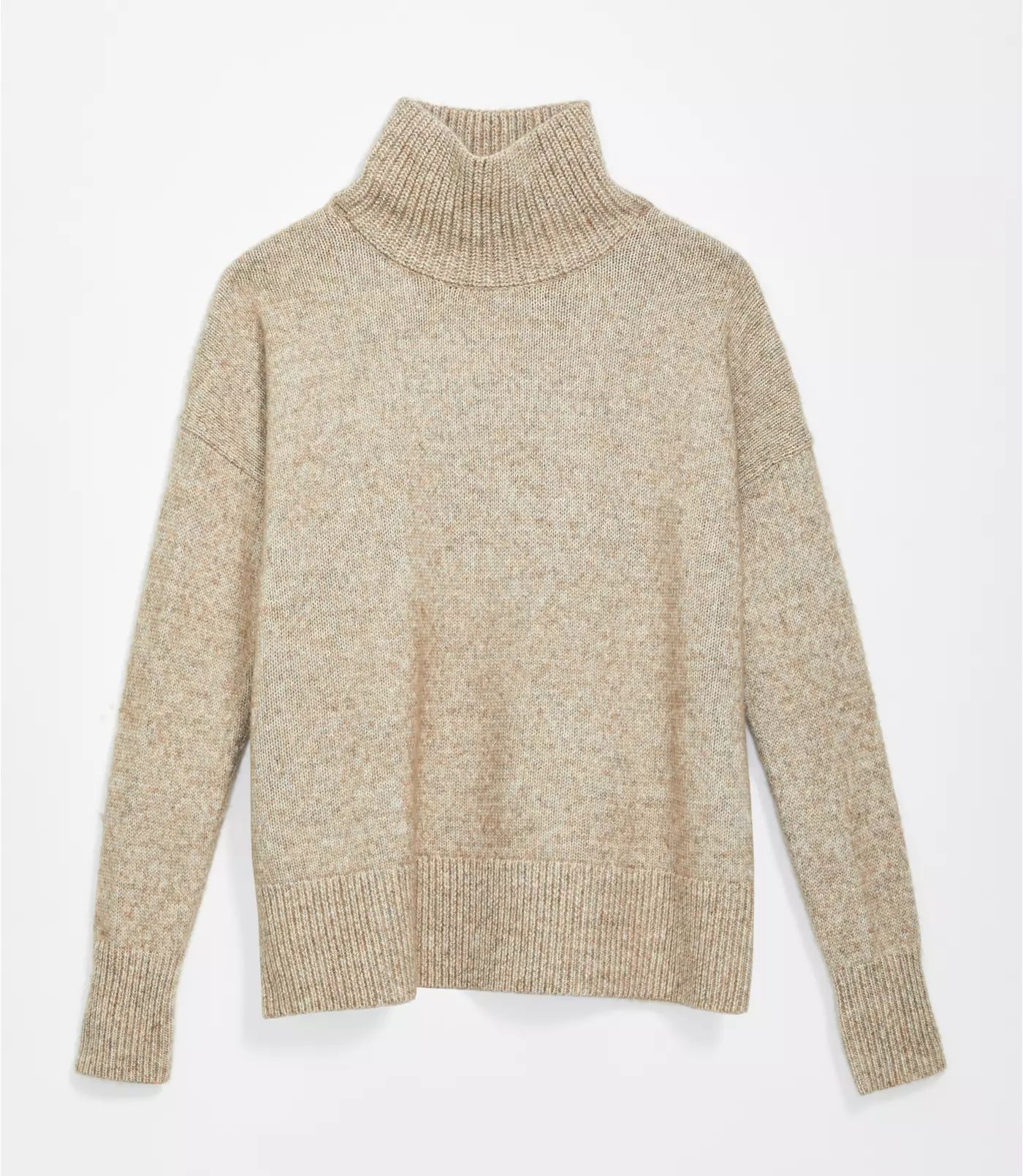 Drop Shoulder Turtleneck Sweater | LOFT