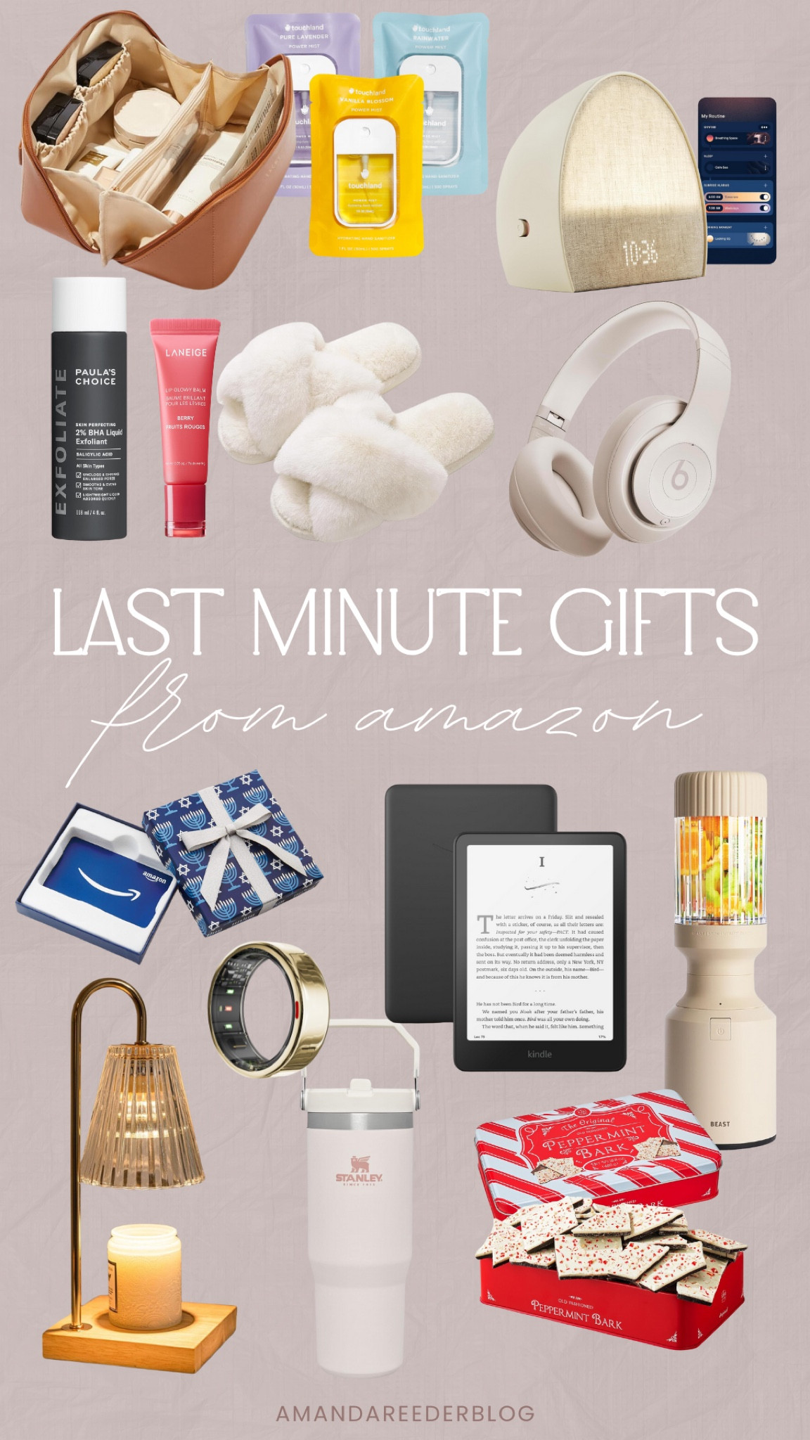 Last minute gift ideas!! 

Christmas gift ideas, gift guide, amazon gifts, amazon christmas, skincare, touch land hand sanitizer, house gifts, kindle, beats, amazon gift card

#LTKHoliday #LTKSeasonal #LTKGiftGuide