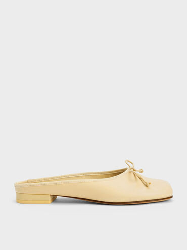Bow Slip-On Flats
 - Yellow | Charles & Keith UK