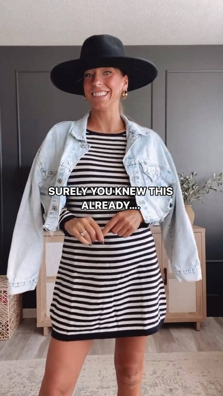 IT’S LAST PRIME DAY! comment ✨ SWEATER DRESS✨ and the link is yours! Styled this striped, long sleeve, flared, sweater dress 3 ways to help you decide what Fall festivity you are wearing this to…

Option 1: Brown + Boots // Concert, Dinner Date, Baby Shower

Option 2: Olive + Hat + Sneakers // To the Ballpark, out for errands, Target Run

Option 3: Black + Hat // Apple Picking, Wine Tasting, Pumpkin Patching

Which look is your fave?

Striped dress, long sleeve dresses, sweater dresses, striped sweater dresses, amazon sweater dresses, prime day deals, amazon prime day, mini sweater dresses