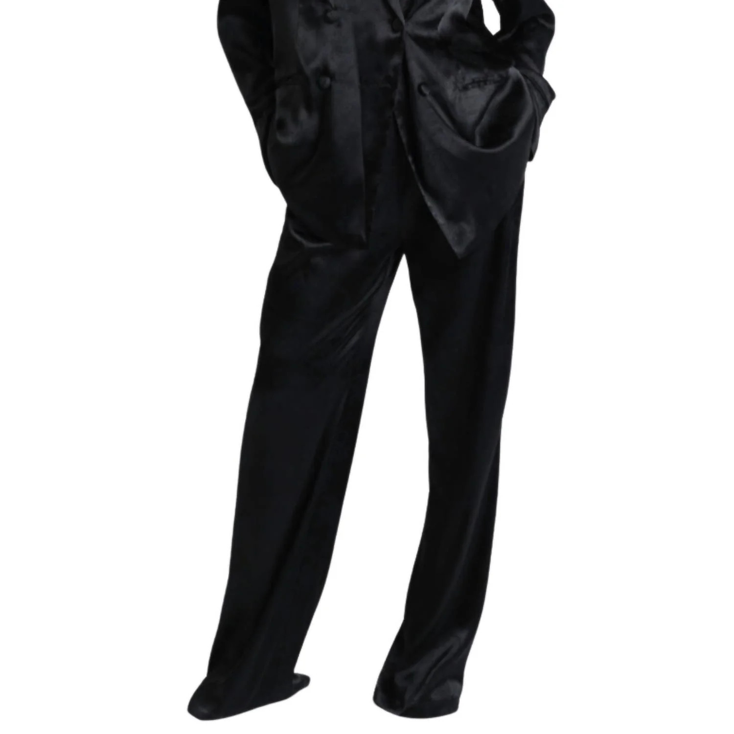 Adele Tiger Pants In Black | Shop Simon