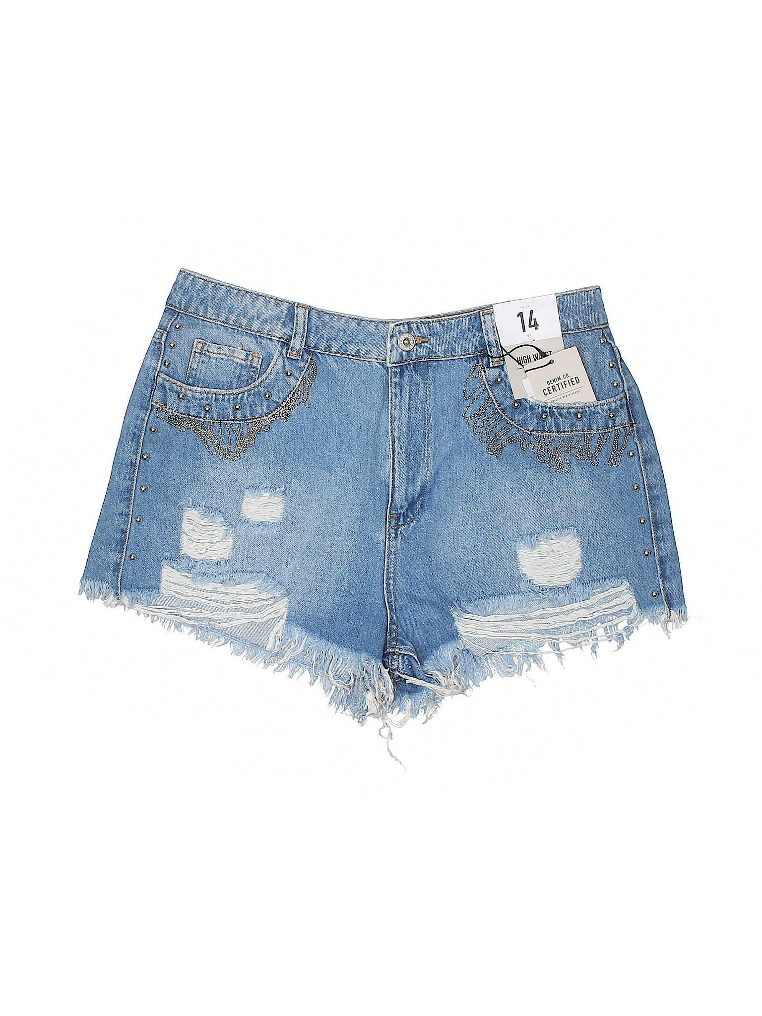 Denim Co Denim Shorts Size 10: Blue Women's Bottoms - 56302867 | thredUP