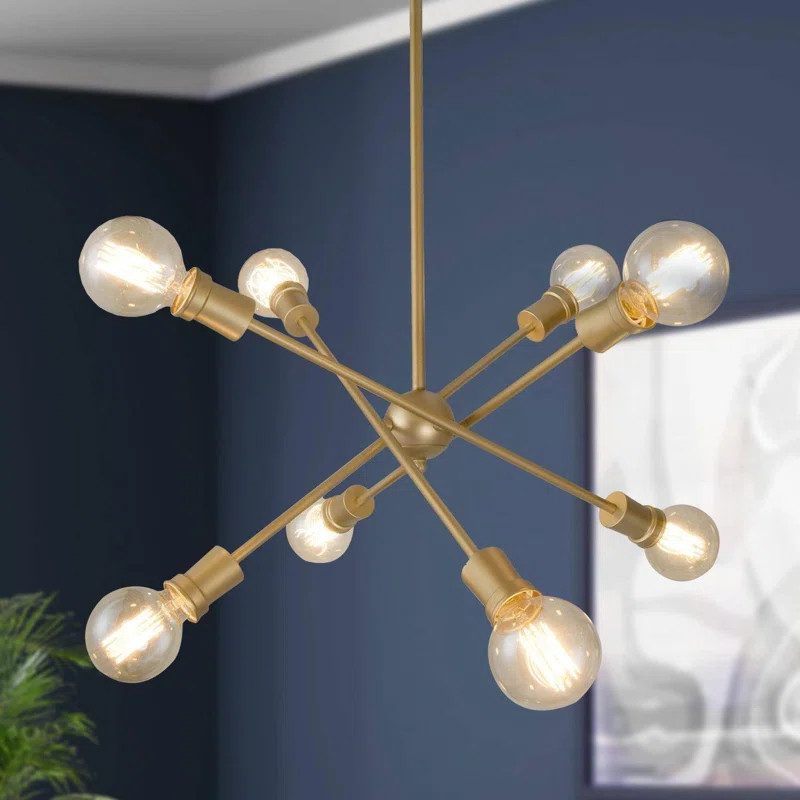 Stemple 8 - Light Dimmable Sputnik Sphere Chandelier | Wayfair North America