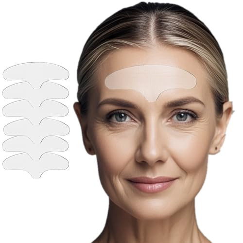 RiIawong Forehead Wrinkle Patches, Anti Wrinkle Facial Patches for Face Overnight to Reduce Frown Lines, Reusable Anti-Ageing Forehead Wrinkle Treatment for Women 6 pcs | Amazon (US)