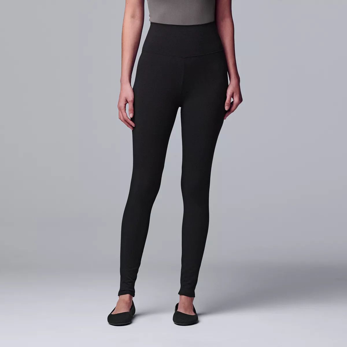 Women's Simply Vera Vera Wang Live-In Shaping High Rise Leggings | Kohl's