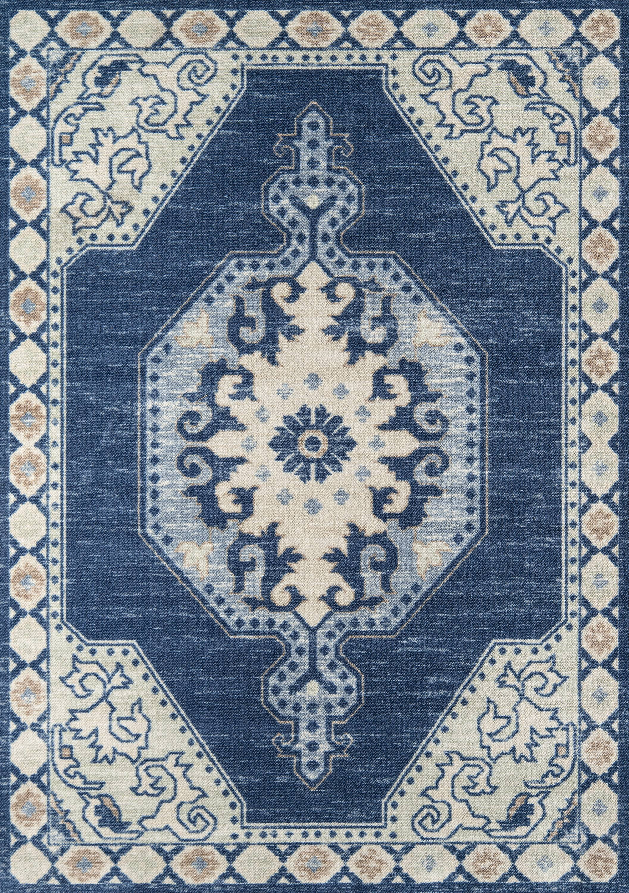 Momeni Oriental Traditional Area Rugs, Blue - Walmart.com | Walmart (US)