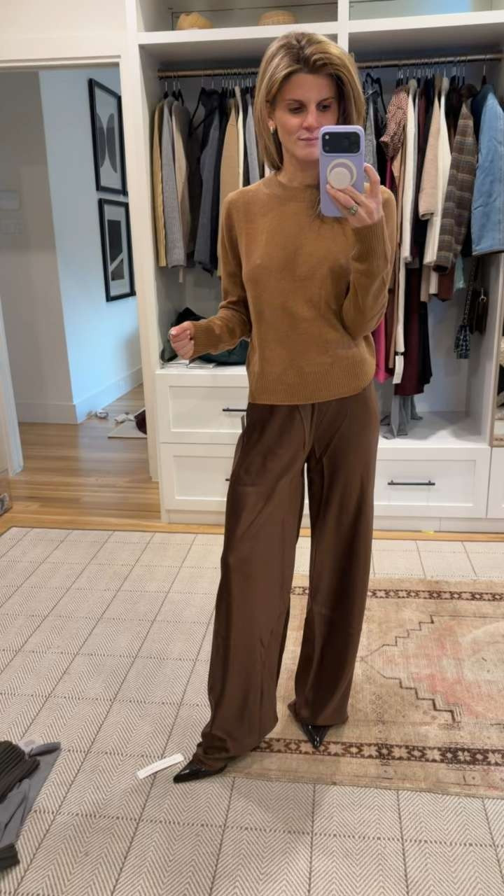 Reformation satin pull-on pants (wearing XS) 

 