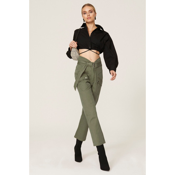 Marissa Webb Collective Olive Canvas Pants green | Rent the Runway
