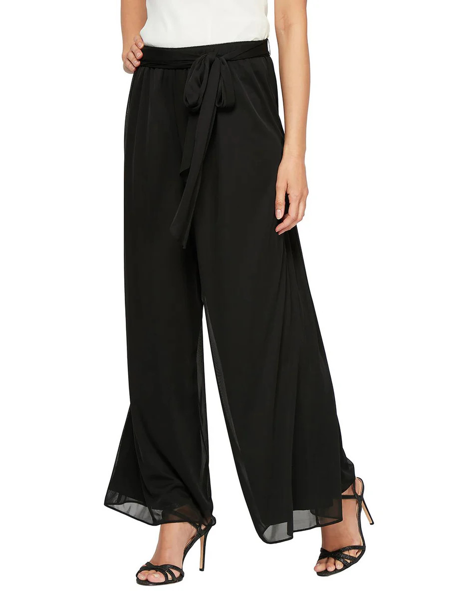 Mesh Pant With Tie Waist | Lord & Taylor