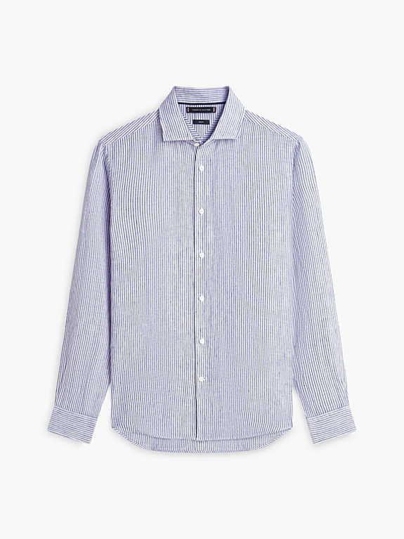 New York Label Slim Fit Hemd aus reinem Leinen | Tommy Hilfiger (DE)
