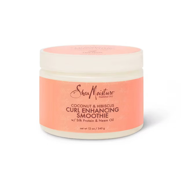 SheaMoisture Smoothie Curl Enhancing Cream for Thick Curly Hair Coconut and Hibiscus - 12 fl oz | Target