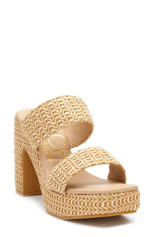 BEACH BY MATISSE Gem Platform Sandal in Natural at Nordstrom, Size 10 | Nordstrom