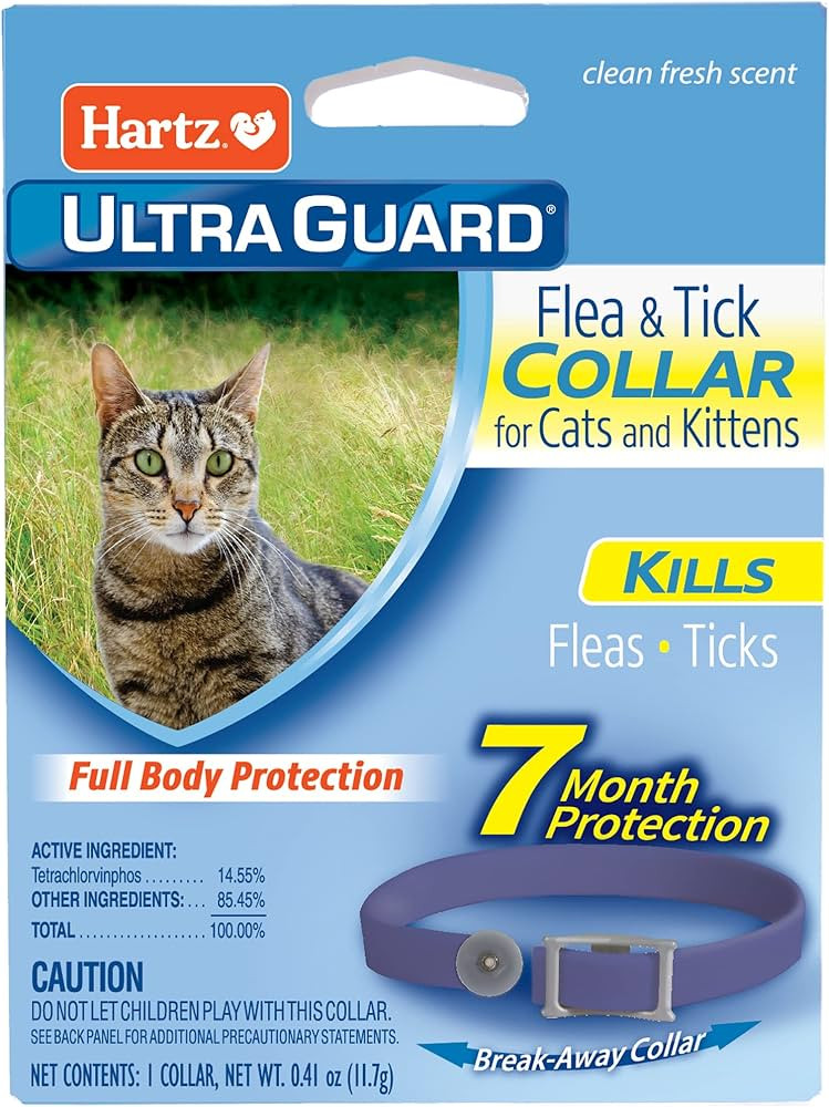Hartz UltraGuard Purple Flea & Tick Collar for Cats and Kittens - 7 Month Protection | Amazon (US)