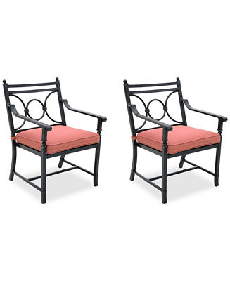 Wythburn Mix and Match Scroll Outdoor Dining Chairs, Set of 2, Created for Macy's - Macy's | Macy's