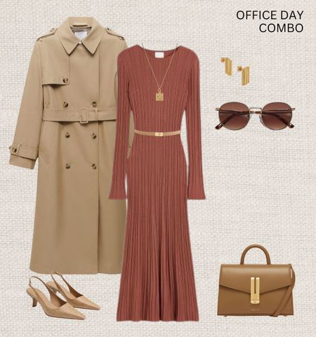 Office Day Combo Outfit Inspiration!

Read the size guide/size reviews to pick the right size.

Leave a 🖤 to favorite this post and come back later to shop

Winter to Spring Outfit Inspiration, New Season, Transitional Style, Spring Style, Smart Casual, Workwear, H&M Rib Knit Maxi Dress, Mango Trench Coat, DeMellier Bag, Slingback Pumps, H&M Sunglasses, Anine Bing Earrings 

#LTKSeasonal #LTKeurope #LTKstyletip